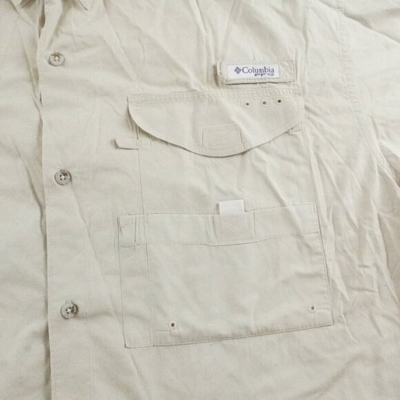 Columbia Men's Casual Button Down Shirt - Light Tan - Picture 4 of 13